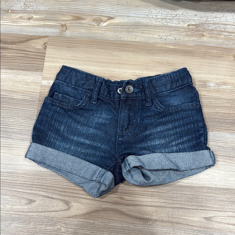 The Children's Place Blue Denim Shorts Cuffed Hem